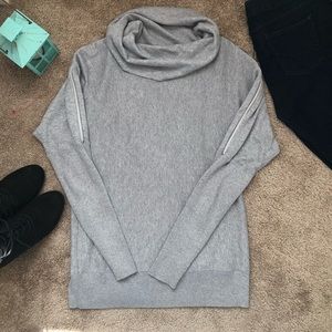 Michael Kors Zippered Cold Shoulder sweater